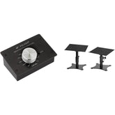 Polsen Passive Volume Controller and Adjustable Desktop Monitor Stands Kit